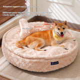Pet Bed Soft Round Bone Washable