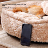 Pet Bed Soft Round Bone Washable
