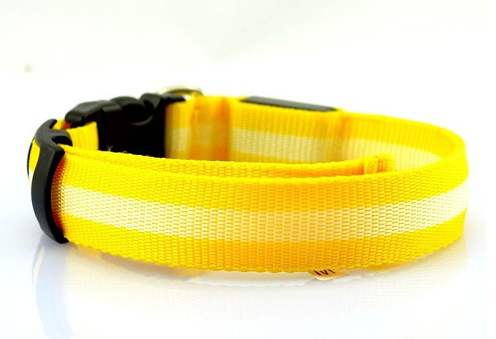 LED Fiber Luminous Pet Collar Dog Ring