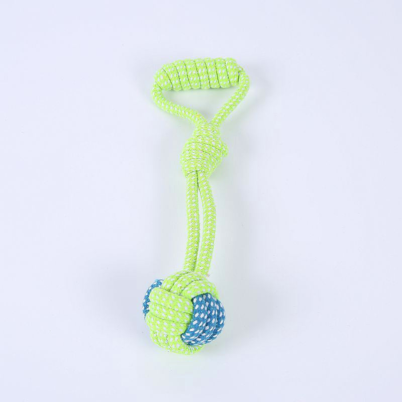 Bite-resistant Cotton Rope Teeth Cleaning Rope Knotting Cat And Dog Toy Set