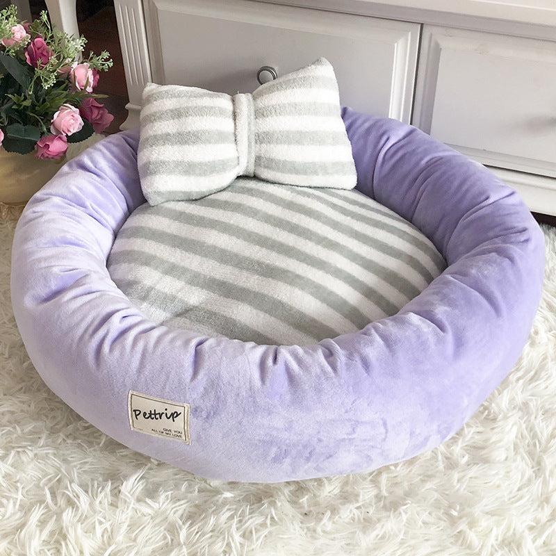 Pet Bed Round Soft Round Pettrip