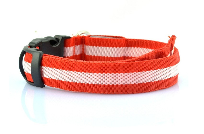 LED Fiber Luminous Pet Collar Dog Ring