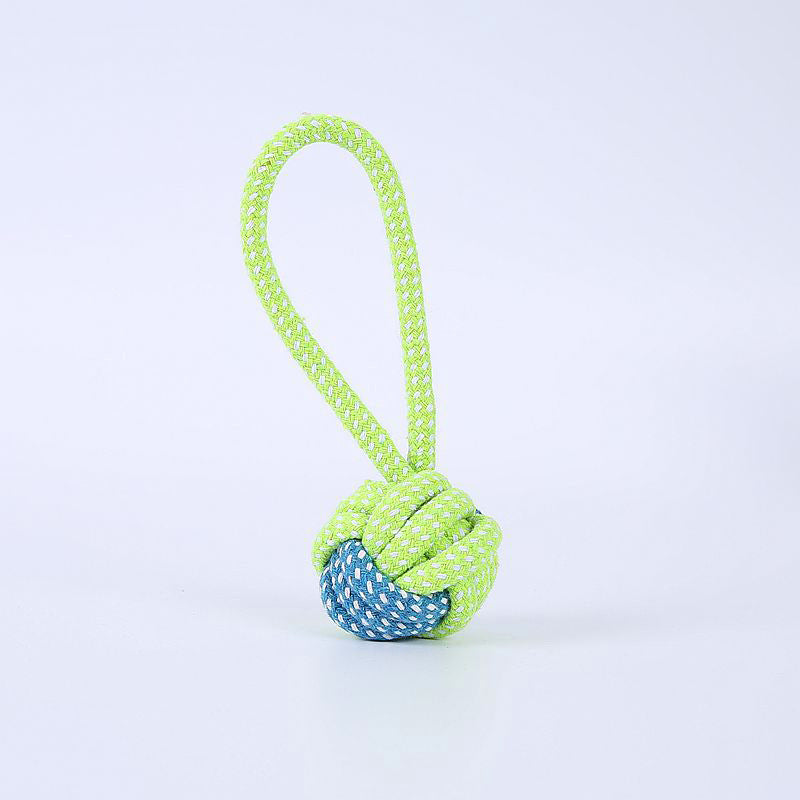 Bite-resistant Cotton Rope Teeth Cleaning Rope Knotting Cat And Dog Toy Set