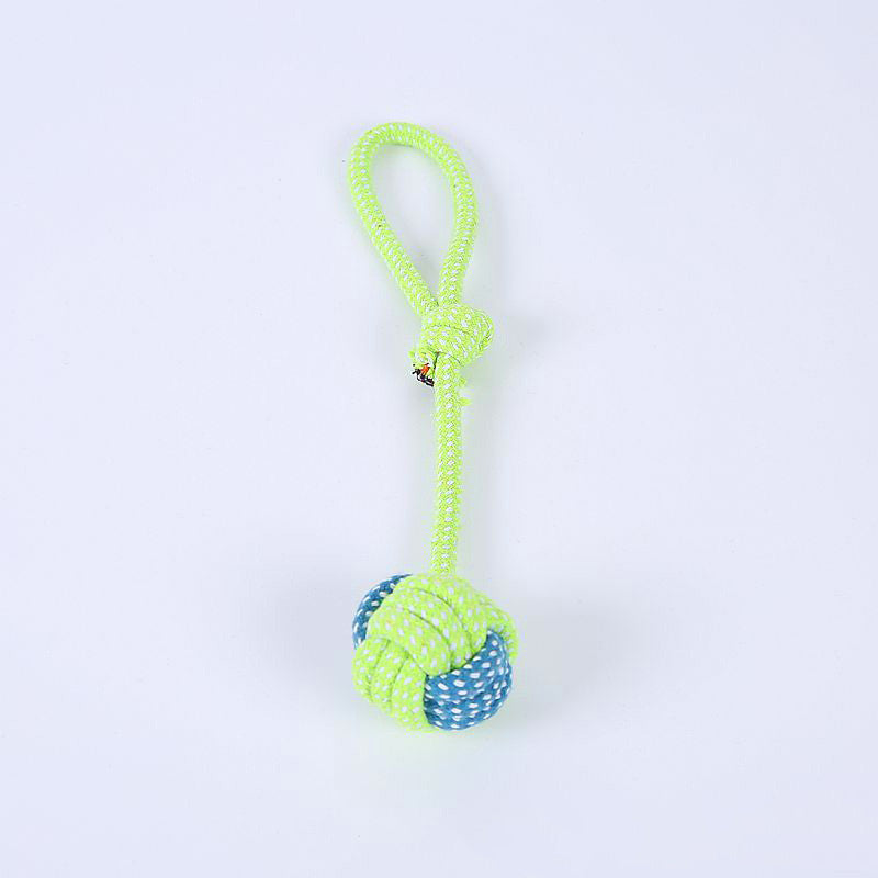 Bite-resistant Cotton Rope Teeth Cleaning Rope Knotting Cat And Dog Toy Set