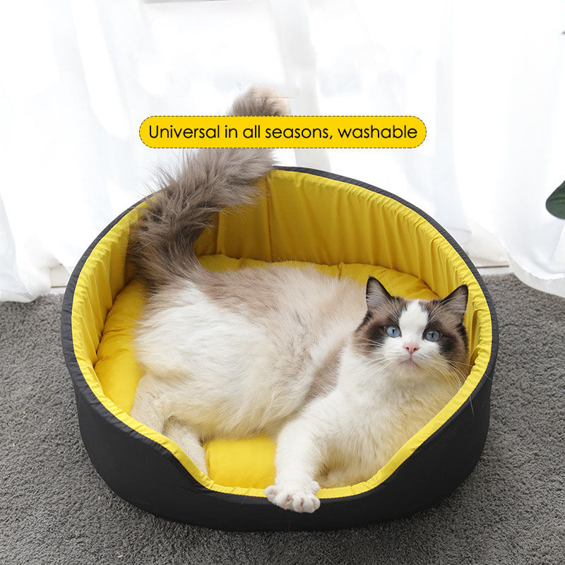 Pet Bed soft Round Oval Bed