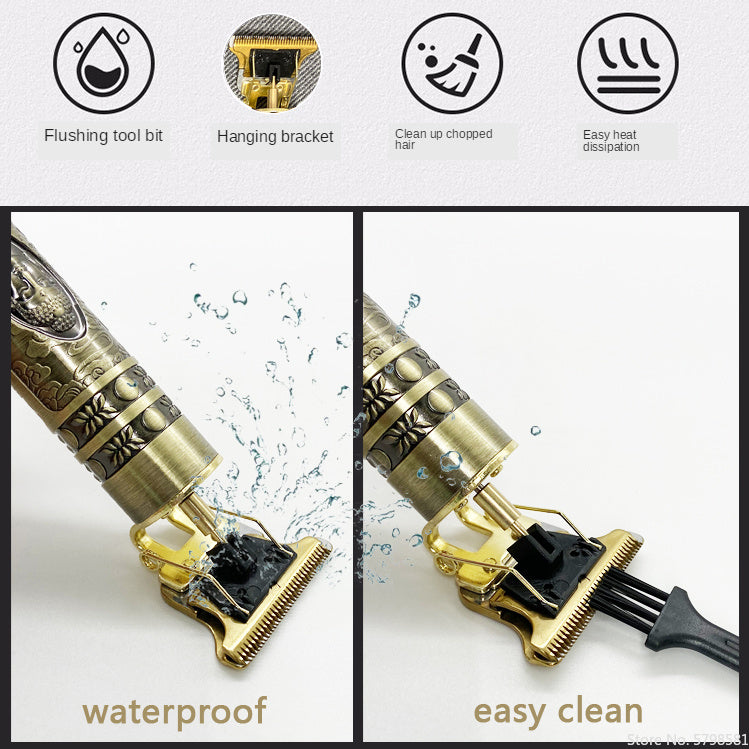 Pet Grooming Hair clipper Gold Engraving