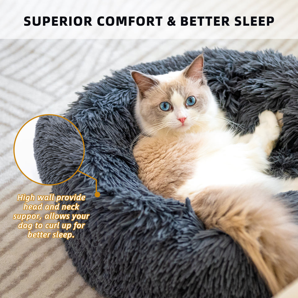 Pet Bed Round Soft Cushion Comfort