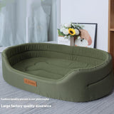 Pet Bed Soft Oxford Oval Washable