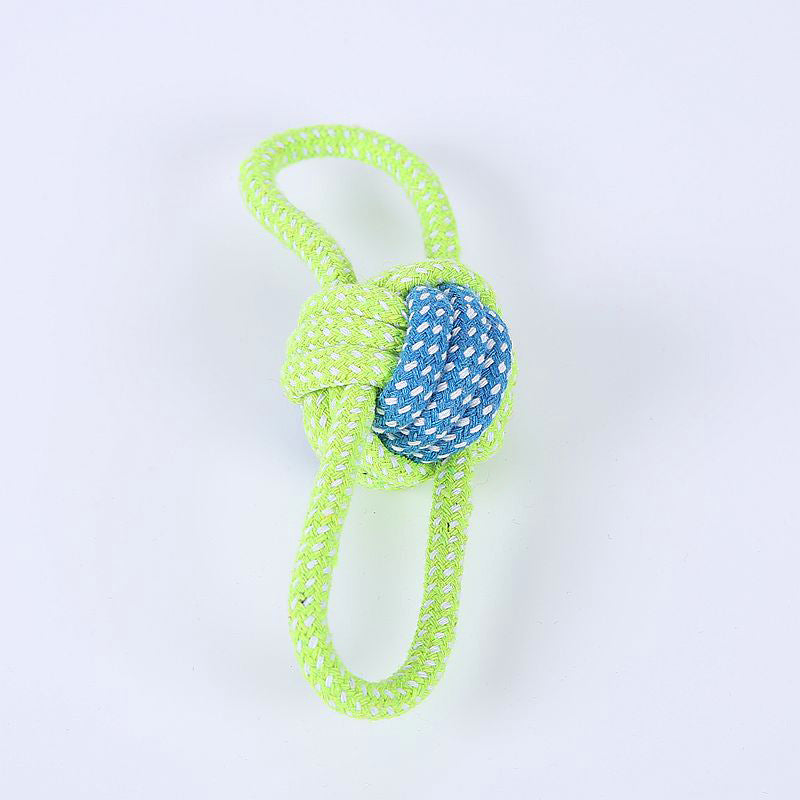 Bite-resistant Cotton Rope Teeth Cleaning Rope Knotting Cat And Dog Toy Set