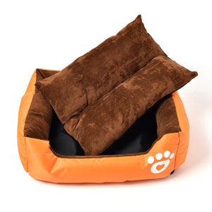 Pet Bed Rectangle Soft Oxford Fiber