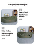 Pet Bed Soft Oxford Oval Washable
