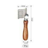 Pet Grooming Comb Solid Wood Antique