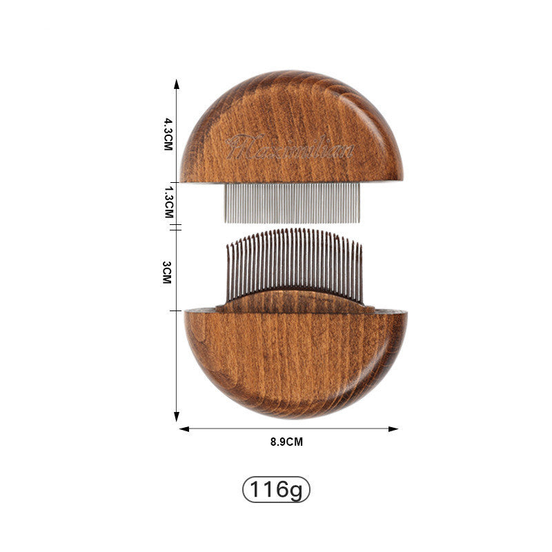 Pet Grooming Comb Solid Wood Antique