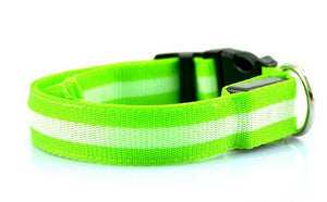 LED Fiber Luminous Pet Collar Dog Ring