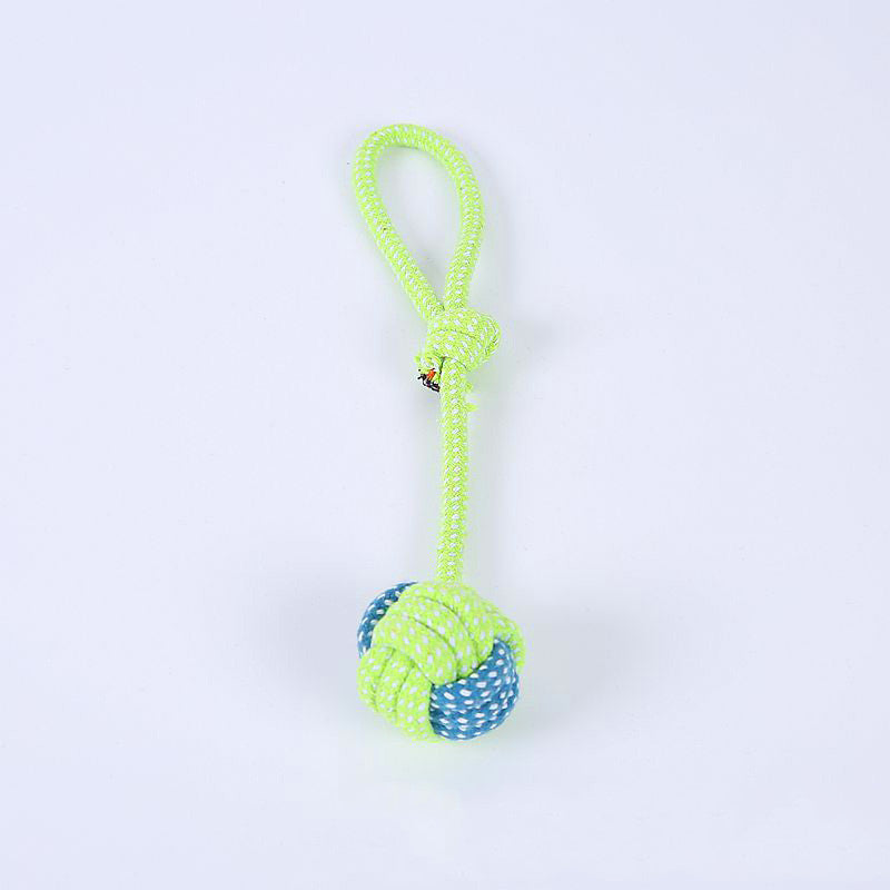 Bite-resistant Cotton Rope Teeth Cleaning Rope Knotting Cat And Dog Toy Set