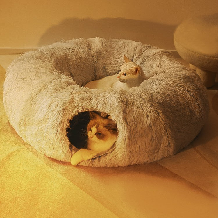 Pet Bed Soft Round Closed Cat Tunnel