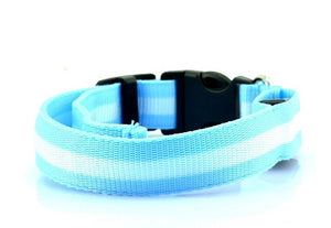 LED Fiber Luminous Pet Collar Dog Ring