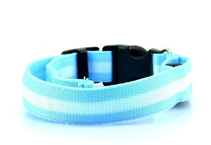 LED Fiber Luminous Pet Collar Dog Ring