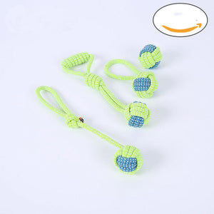 Bite-resistant Cotton Rope Teeth Cleaning Rope Knotting Cat And Dog Toy Set
