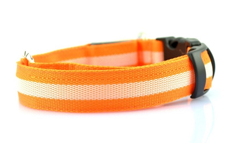 LED Fiber Luminous Pet Collar Dog Ring