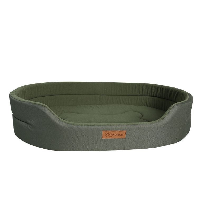 Pet Bed Soft Oxford Oval Washable