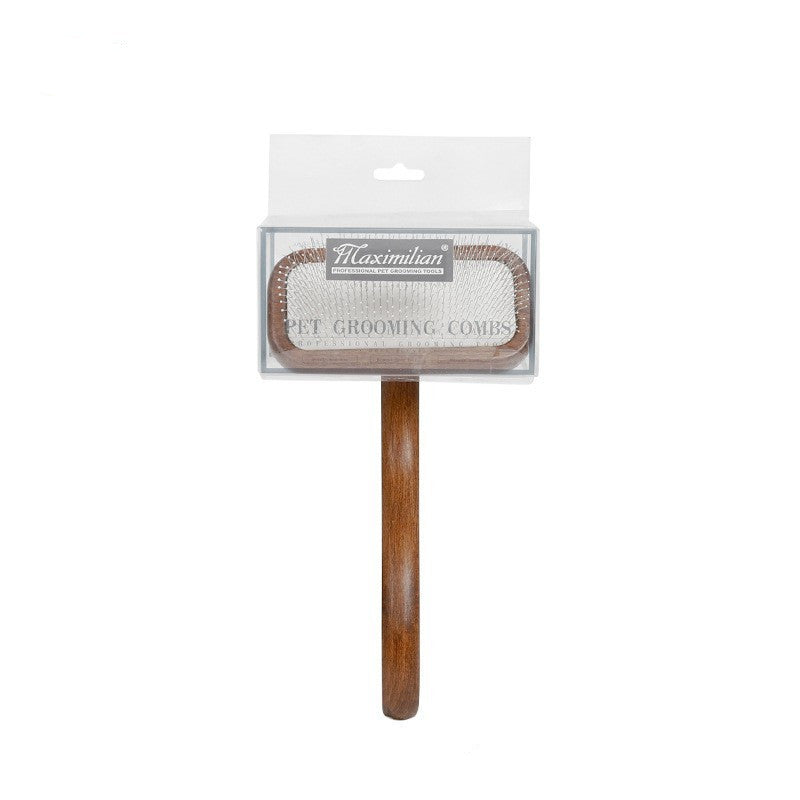 Pet Grooming Comb Solid Wood Antique