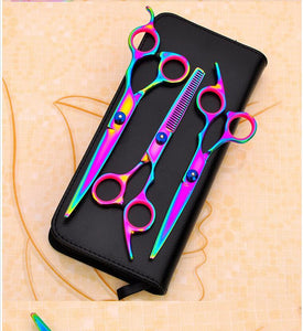 Pet Grooming Scissors Set Rainbow