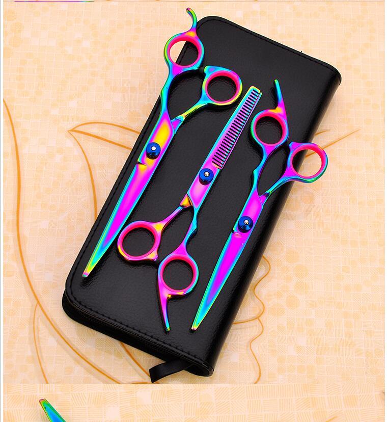 Pet Grooming Scissors Set Rainbow