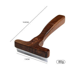 Pet Grooming Comb Solid Wood Antique