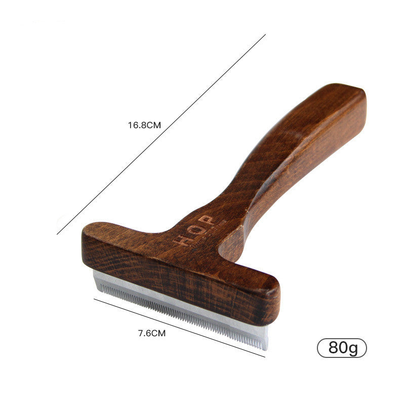 Pet Grooming Comb Solid Wood Antique