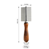 Pet Grooming Comb Solid Wood Antique