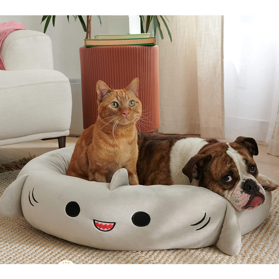 Pet Bed Cartoon Round Soft Cushion