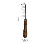 Pet Grooming Comb Solid Wood Antique