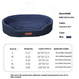 Pet Bed Soft Oxford Oval Washable