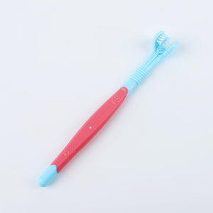 Pet Grooming Toothbrush 3 Side Oral Cleaning