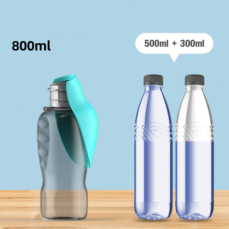 Dogs Water Bottle 800ml Portable Pet Foldable