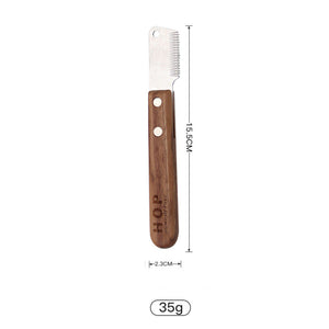 Pet Grooming Comb Solid Wood Antique