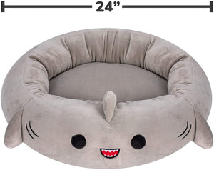 Pet Bed Cartoon Round Soft Cushion