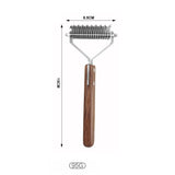 Pet Grooming Comb Solid Wood Antique