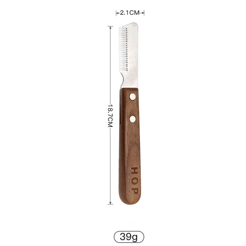 Pet Grooming Comb Solid Wood Antique
