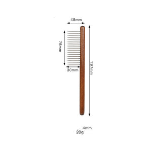 Pet Grooming Comb Solid Wood Antique