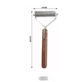 Pet Grooming Comb Solid Wood Antique
