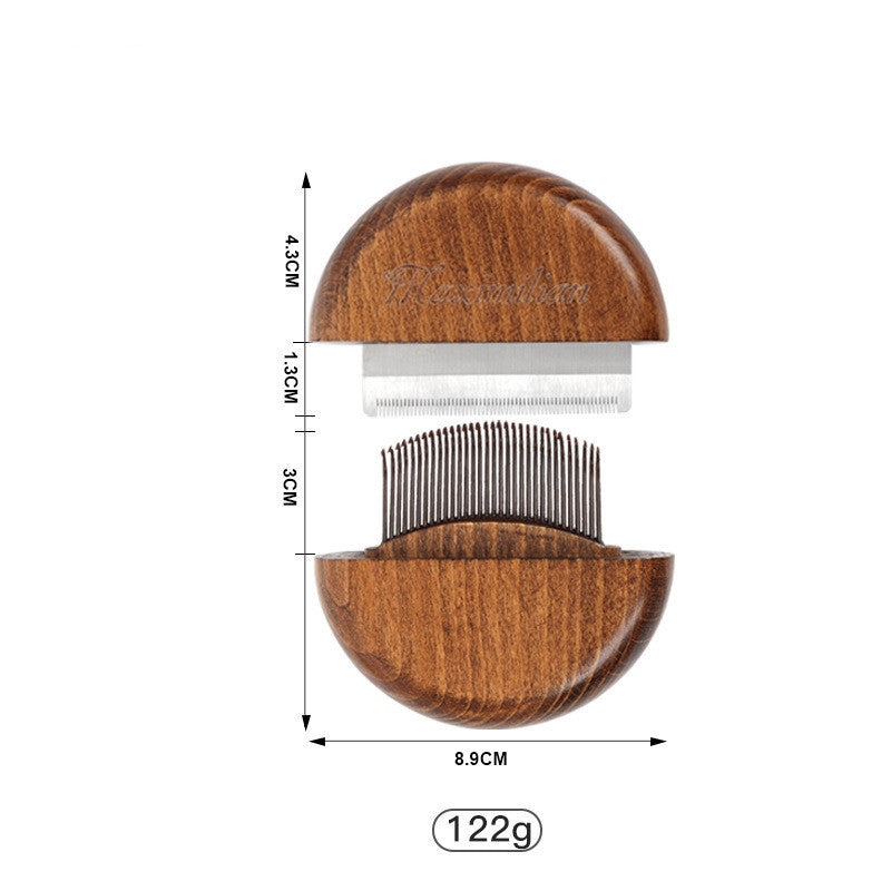 Pet Grooming Comb Solid Wood Antique